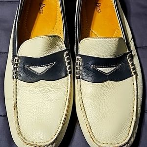 Bass Monterey Men's 2-Tone Leather Loafers Size 12